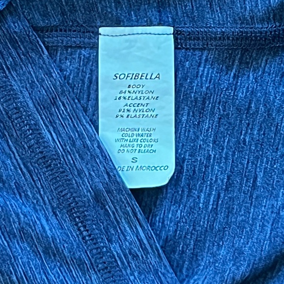 Sofibella Layered Tennis Tank with Built-in Bra - Picture 6 of 7